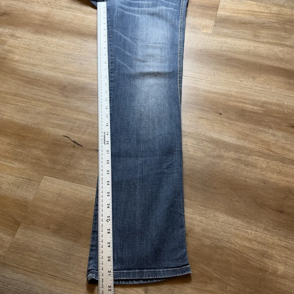 Diesel Paddom Jeans Men 33x32 Blue Straight Leg Stretch Made in Italy Fade 0R80Z